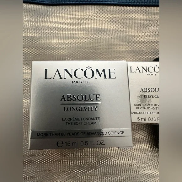 Lancôme Absolue Longevity Set with Gold Cosmetic Bag - Picture 2 of 4